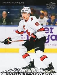 2022-23 Upper Deck World Junior Grads Martin Necas #WG-19 card