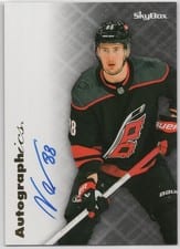 2023-24 SkyBox E-X 2000 Autographics Martin Necas #AG-MN card