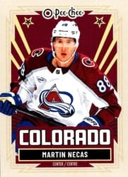 2025-26 O-Pee-Chee Base Retro Martin Necas #141 card