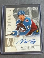 2025-26 Upper Deck Artifacts Autofacts Martin Necas #AF-MN card