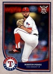 2018 Topps Big League Base Set Martin Perez #122 card