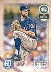 2018 Topps Gypsy Queen Base Set Martin Perez #32 card