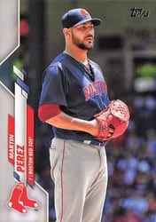 2020 Topps Base Set Martin Perez #444 card