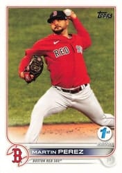 2022 Topps 1st Edition Base Set Martin Perez #212 card