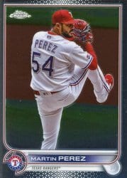 2022 Topps Chrome Update Base Set Martin Perez #USC103 card