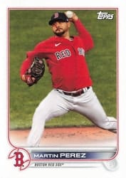 2022 Topps Mini Base Set Martin Perez #212 card