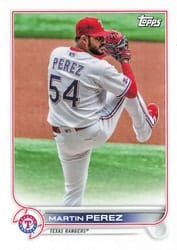 2022 Topps Mini Base Set Martin Perez #US131 card