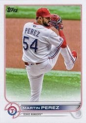 2022 Topps Update Base Set Martin Perez #US131 card