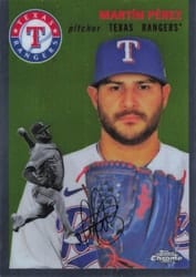 2023 Topps Chrome Platinum Anniversary Base Set Martín Pérez #387 card