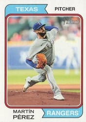 2023 Topps Heritage Base Set Martín Pérez #298 card