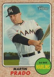 2017 Topps Heritage Base Set Martin Prado #301 card