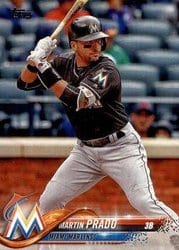 2018 Topps Base Set Martin Prado #77 card