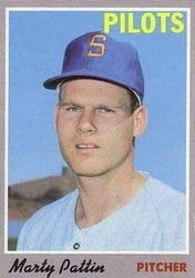 1970 Topps Base Set Marty Pattin #31 card