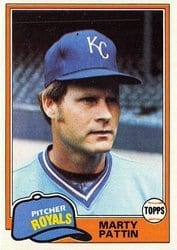 1981 Topps Base Set Marty Pattin #389 card