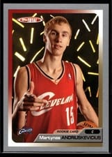 2005-06 Topps Total Base Set Martynas Andriuskevicius #240 card