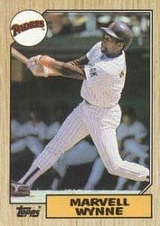 1987 Topps Base Set Marvell Wynne #37 card