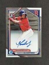2024 Bowman Chrome Prospects Autographs Marvin Alcantara #CPA-MA card