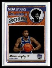 2018 Panini Hoops Class of 2018 Marvin Bagley III Winter #2 card