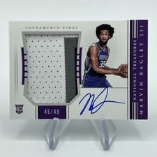 2018 Panini National Treasures Marvin Bagley III #137 card