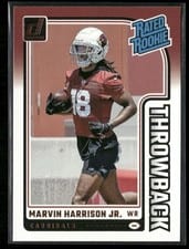 2024 Donruss Rated Rookies Throwback Marvin Harrison Jr. #44 card