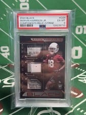 2024 Panini Black Components Relics Marvin Harrison Jr. #4 card
