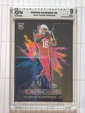 2024 Panini Obsidian Black Color Blast Marvin Harrison Jr. #7 card