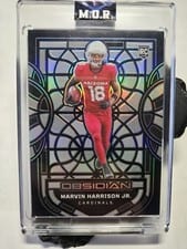 2024 Panini Obsidian Black Stained Glass Marvin Harrison Jr. #15 card