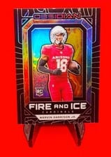 2024 Panini Obsidian Fire and Ice Marvin Harrison Jr. #13 card
