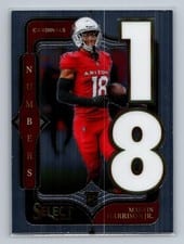 2024 Panini Select Select Numbers Marvin Harrison Jr. #4 card