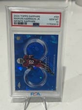 2024 Topps Chrome Sapphire Edition Infinite Sapphire Marvin Harrison Jr. #IS-6 card