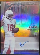 2024 Topps Signature Class Rookie Class Chrome Autographs Marvin Harrison Jr. #RCV-MH card