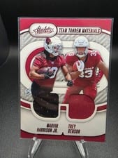 2024 Panini Absolute Team Tandem Materials Marvin Harrison Jr. / Trey Benson #TTM-RC1 card
