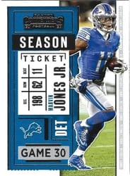 2020 Panini Contenders Base Set Marvin Jones Jr #67 card