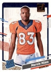 2023 Donruss Rated Rookie Portrait Marvin Mims #19 card