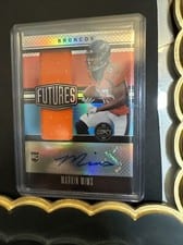 2023 Panini Legacy Futures Dual Patch Autographs Silver Marvin Mims #FDA-20 card
