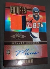 2023 Panini Legacy Futures Patch Autographs Silver Marvin Mims #FAPS-19 card