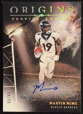 2024 Panini Origins Proving Ground Signatures Marvin Mims #PGS-MMI card