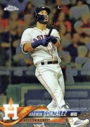 2018 Topps Chrome Base Set Marwin Gonzalez #38 card