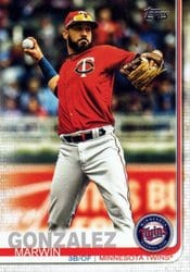 2019 Topps Update Base Set Marwin Gonzalez #US110 card