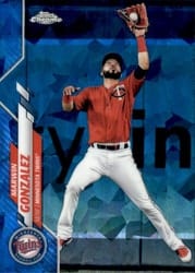 2020 Topps Chrome Sapphire Edition Base Set Marwin Gonzalez #94 card