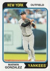 2023 Topps Heritage Base Set Marwin Gonzalez #450 card