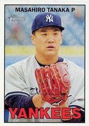 2016 Topps Heritage Base Set Masahiro Tanaka #436 card