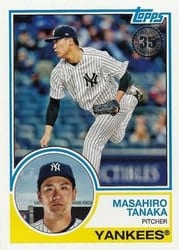 2018 Topps 1983 Topps Baseball 35th Anniversary Masahiro Tanaka #83-78 card