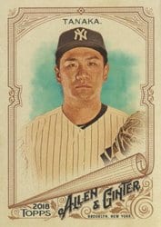 2018 Topps Allen & Ginter Base Set Masahiro Tanaka #132 card