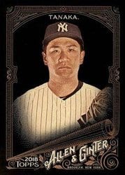 2018 Topps Allen & Ginter X Base Set Masahiro Tanaka #132 card