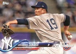 2018 Topps Opening Day Base Set Masahiro Tanaka #73 card