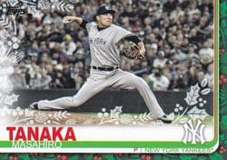 2019 Topps Holiday Base Set Masahiro Tanaka #HW199 card