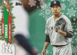 2020 Topps Holiday Base Set Masahiro Tanaka #HW172 card