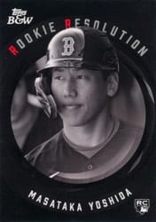 2023 Topps Black & White Rookie Resolution Masataka Yoshida #RR6 card