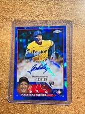2023 Topps Chrome Update Sapphire Edition Autographs Masataka Yoshida #USA-MY card
